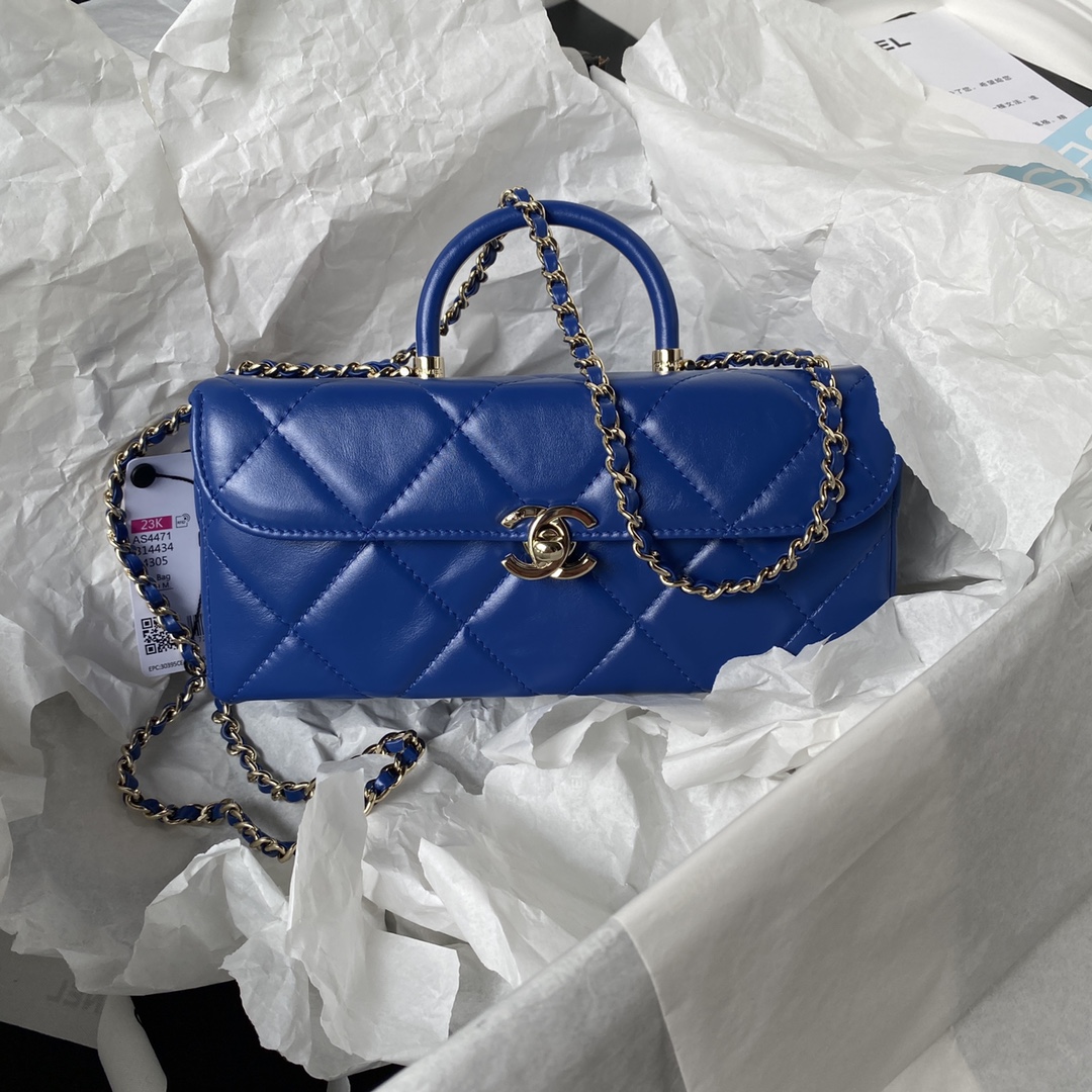 [TOP] CHANEL 23k Autumn/Winter New Product Handle Box Bag - 10.5×22×9cm - 5 Colors & GHW