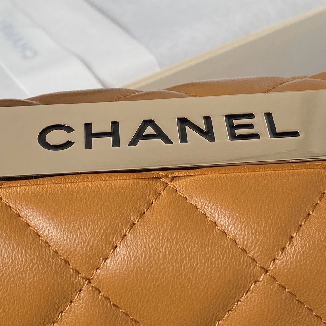 [TOP] CHANEL Trendy CC Handle Bag - 20cm/25cm - Brown&GHW