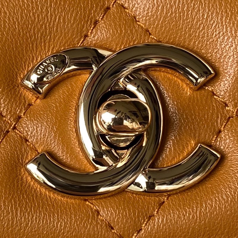 [TOP] CHANEL Trendy CC Handle Bag - 20cm/25cm - Brown&GHW