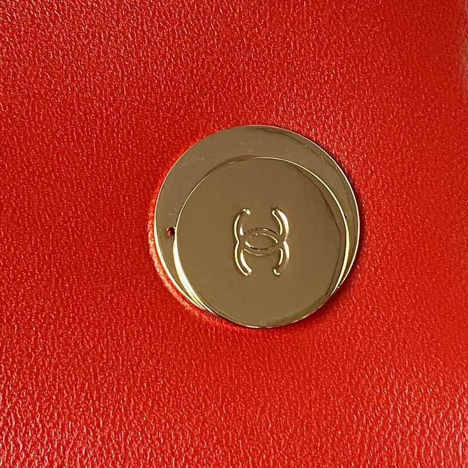 [TOP] CHANEL Trendy CC Handle Bag 20CM - Red&GHW