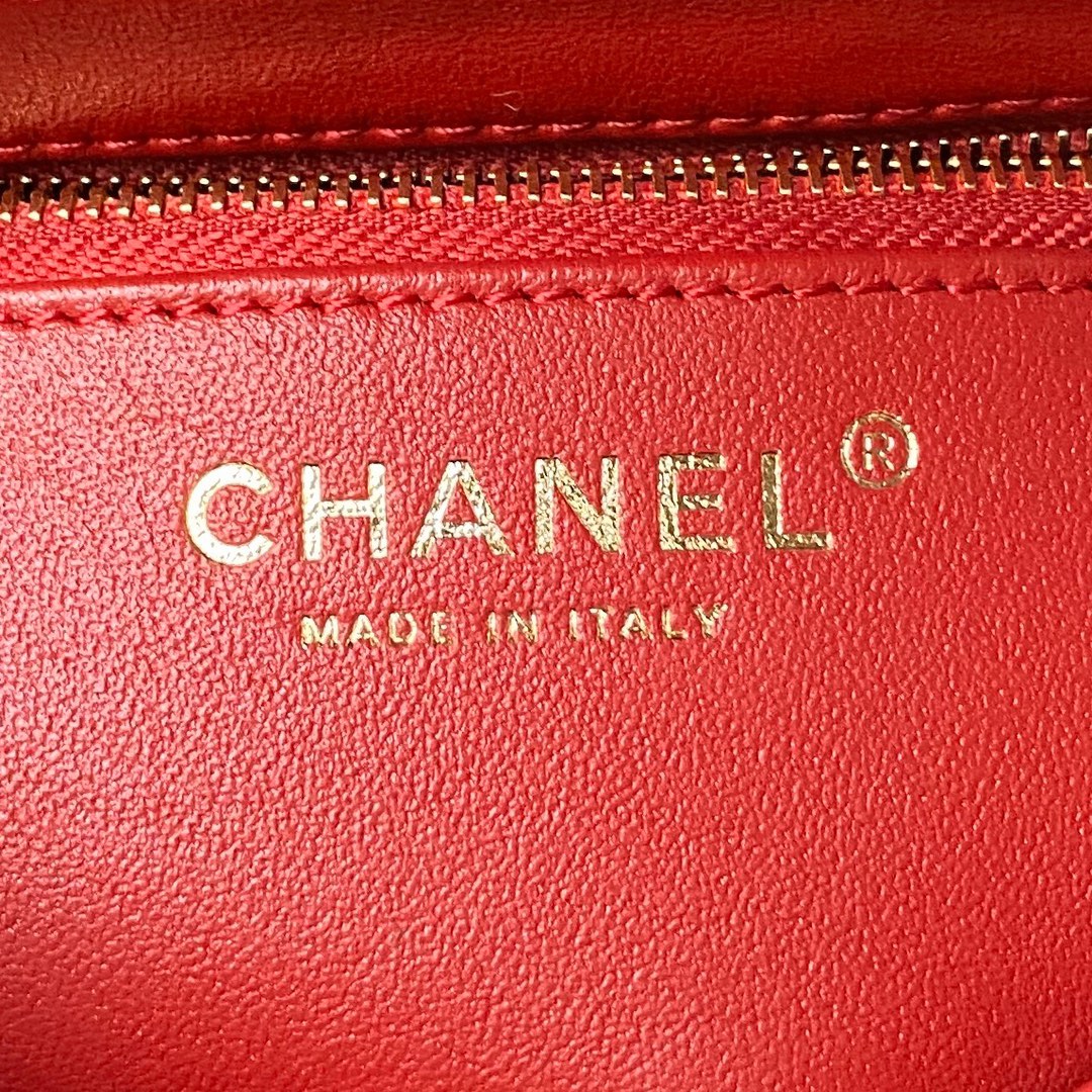 [TOP] CHANEL Trendy CC Handle Bag 20CM - Red&GHW