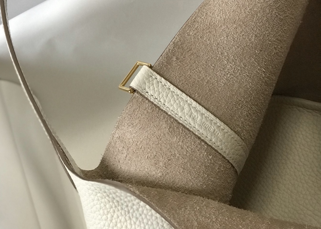 [TOP] HERMES TC Leather With Imitation Crocodile Bag 18cm/22cm - Craie&GHW