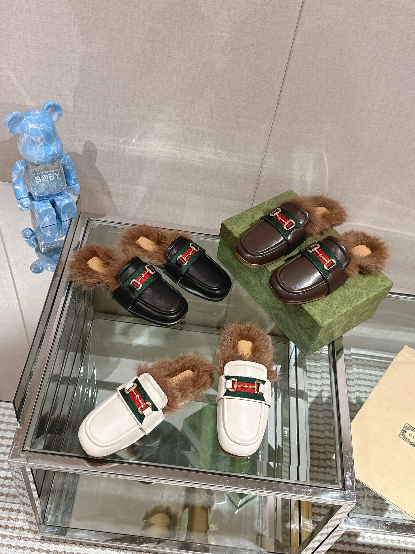 [TOP] GUCCI New Autumn And Winter Woolen Slippers - Three Colors