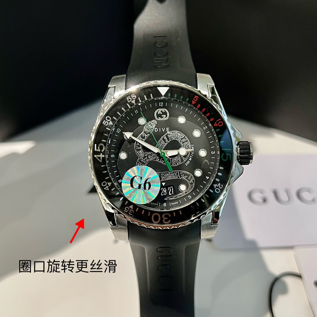 [TOP] GUCCI Guchi’s New Unisex Diving  Watch 40 mm - 3 Colors