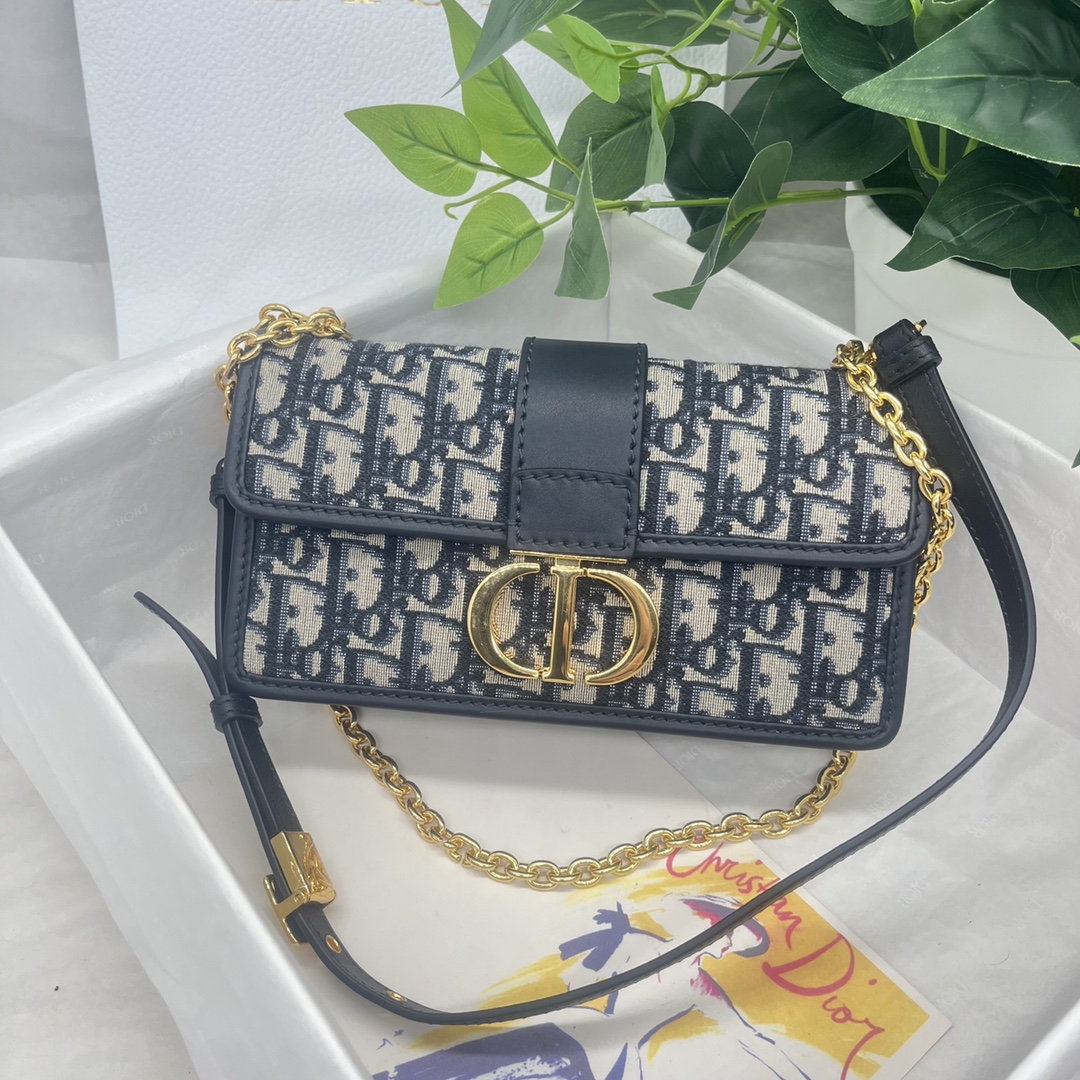 [Top] Christian Dior Cowhide 30 Montaigne Bag - 21.5×12×6cm