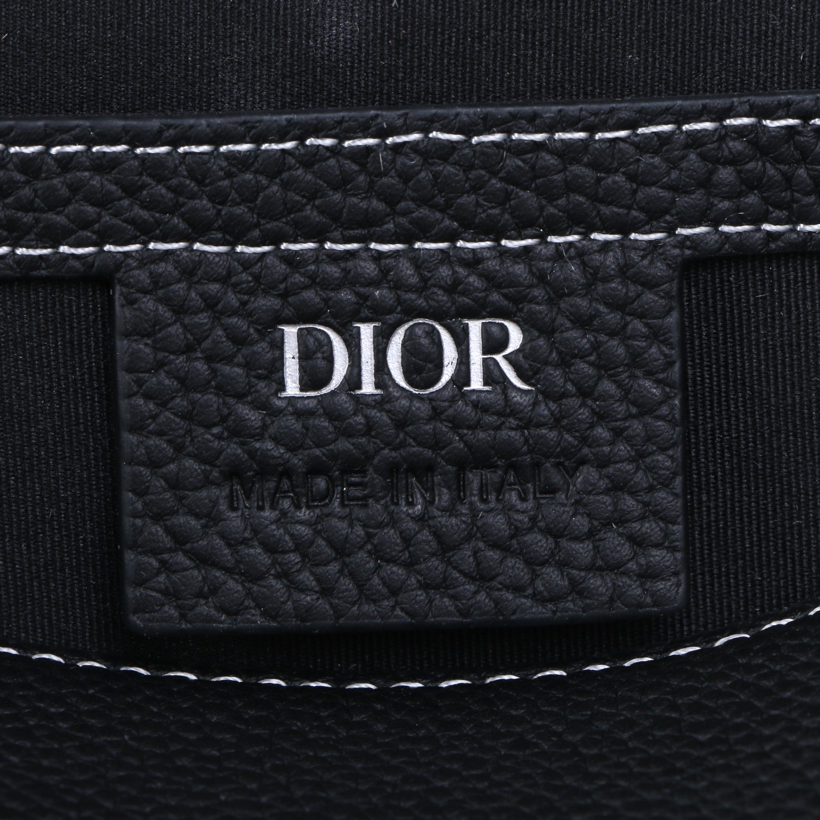 [TOP] Christian Dior Granular Texture Cowhide Backpack - 37×44×16cm - Black