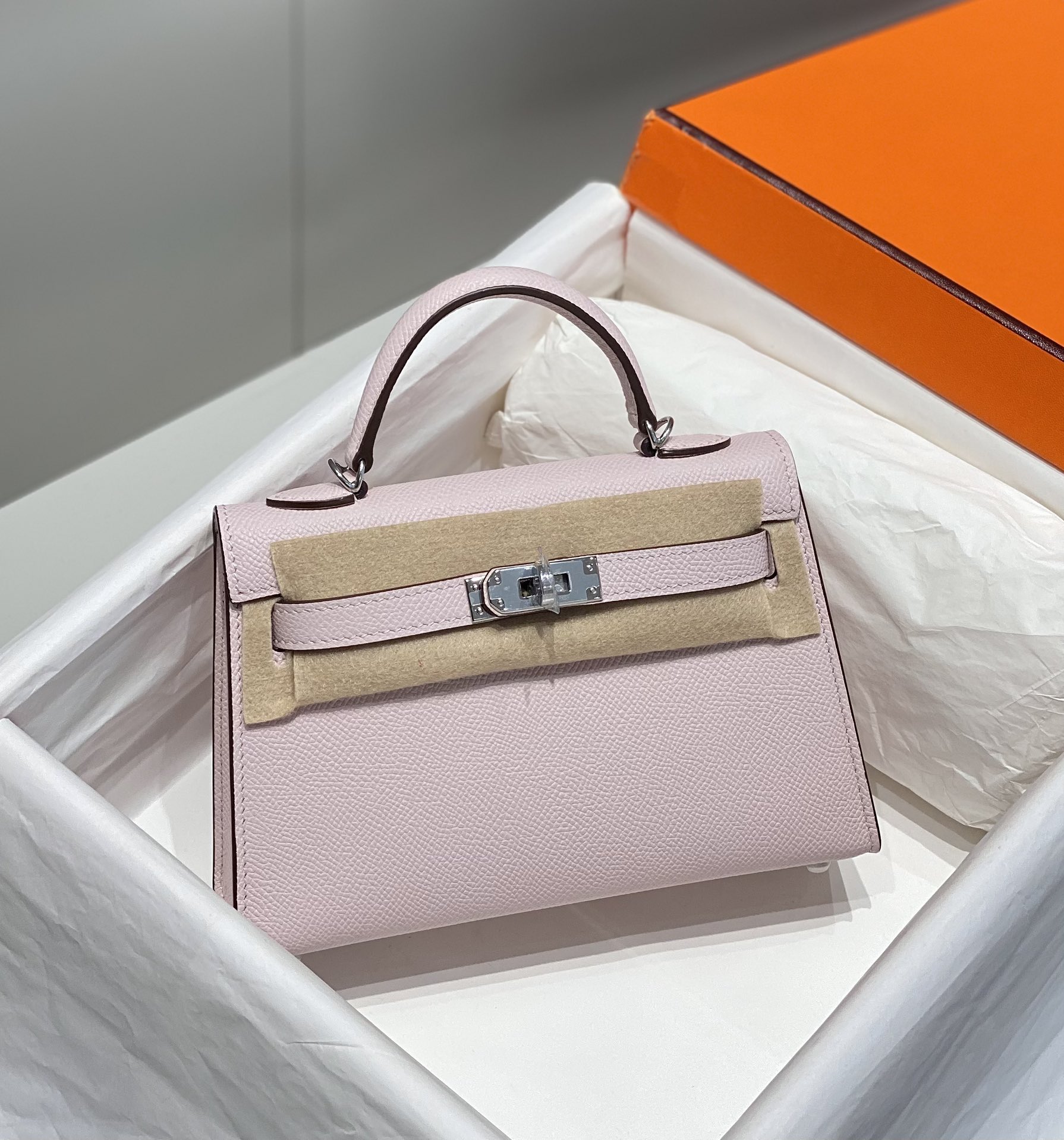 [TOP] HERMES Epsom Kelly Mini 19 CM - Dream Purple&SHW