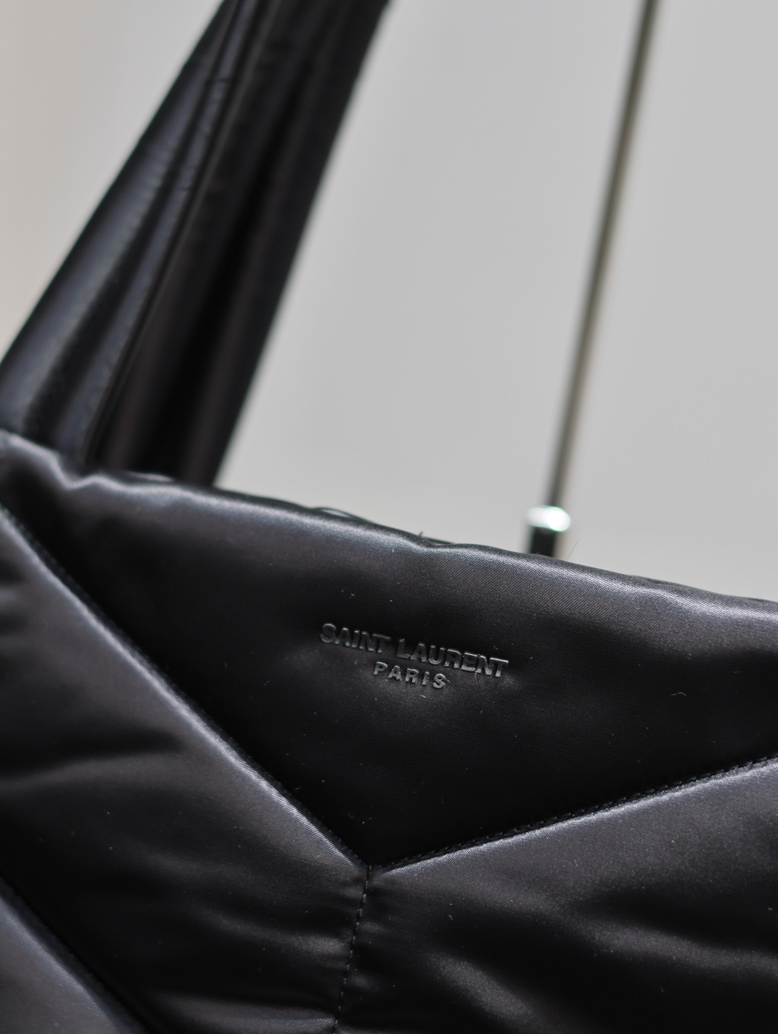 [TOP] Yves Saint Laurent YSL Men's Lambskin Tote Bag - Black - 57×36×17cm