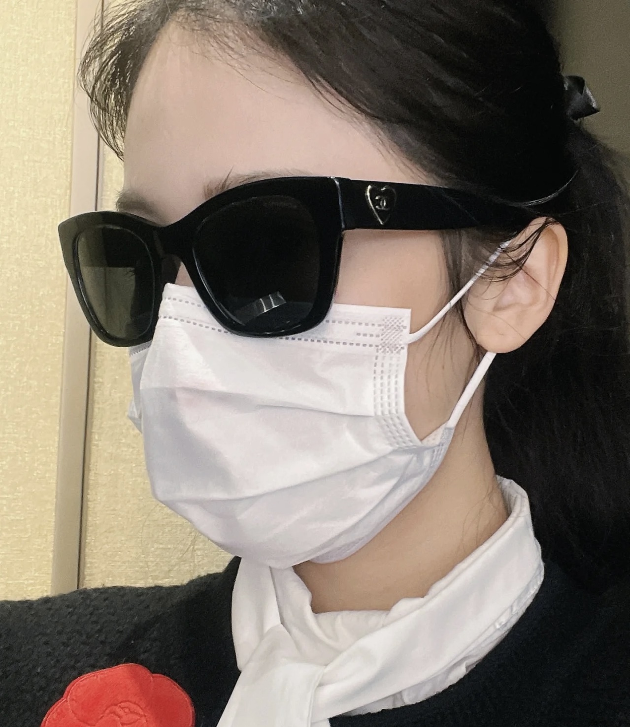 [TOP] CHANEL  Glasses - Black