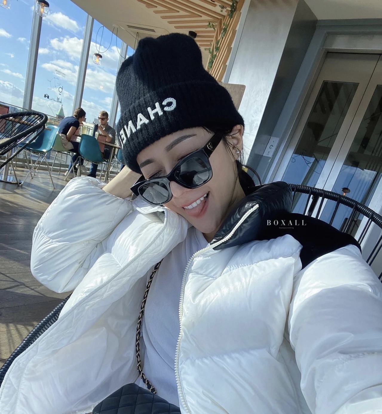 [TOP] CHANEL  Glasses - Black