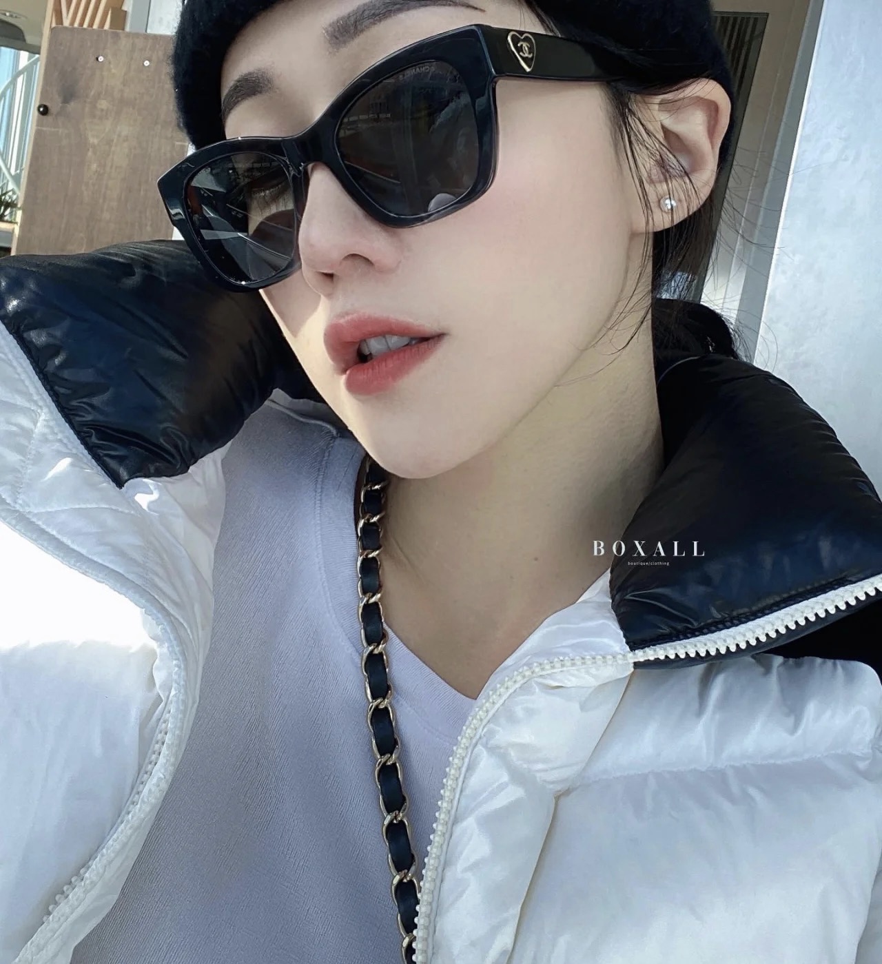 [TOP] CHANEL  Glasses - Black