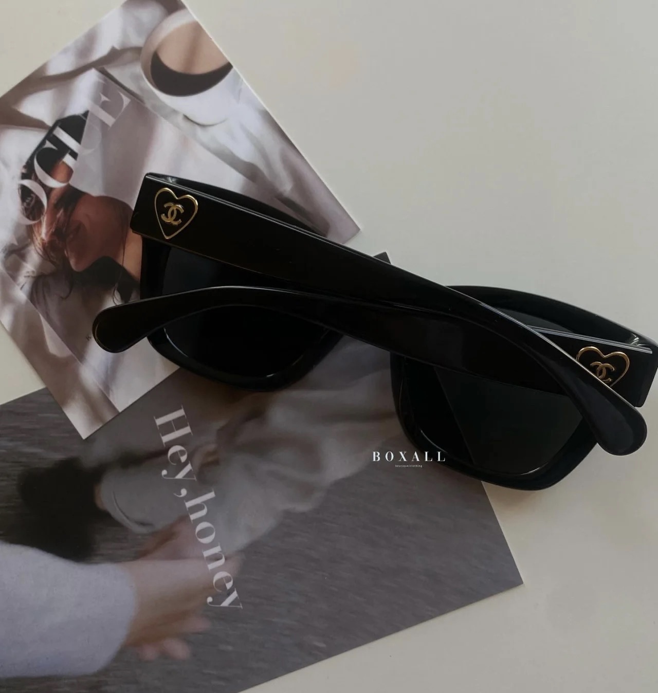 [TOP] CHANEL  Glasses - Black