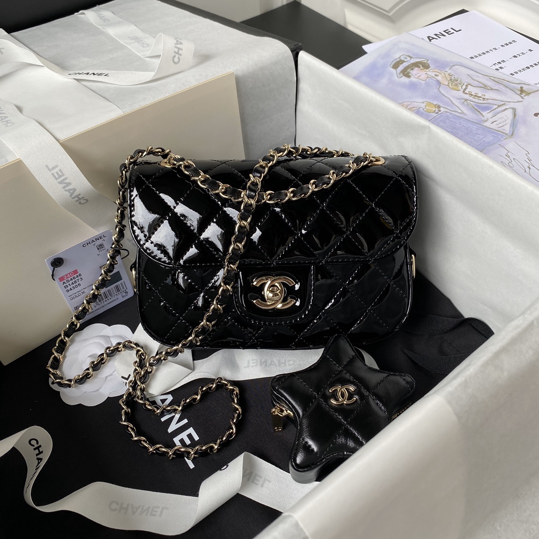 [TOP] CHANEL Pentagram Pack - 12.5×19×5cm - 3 Colors