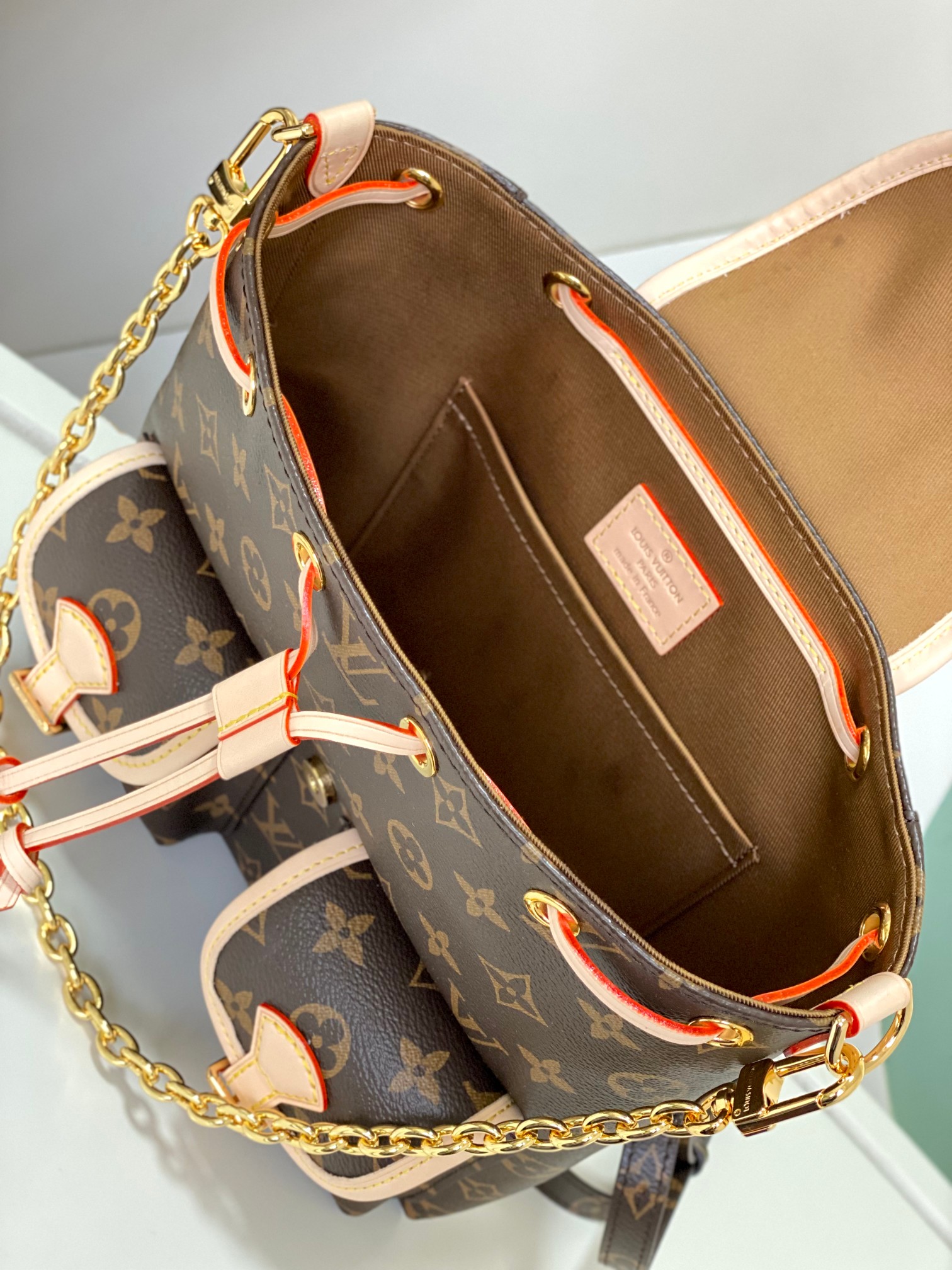 [TOP] Louis Vuitton LV  Backpack Made Of Monogram Canvas Material - 21×23×10CM-Brown