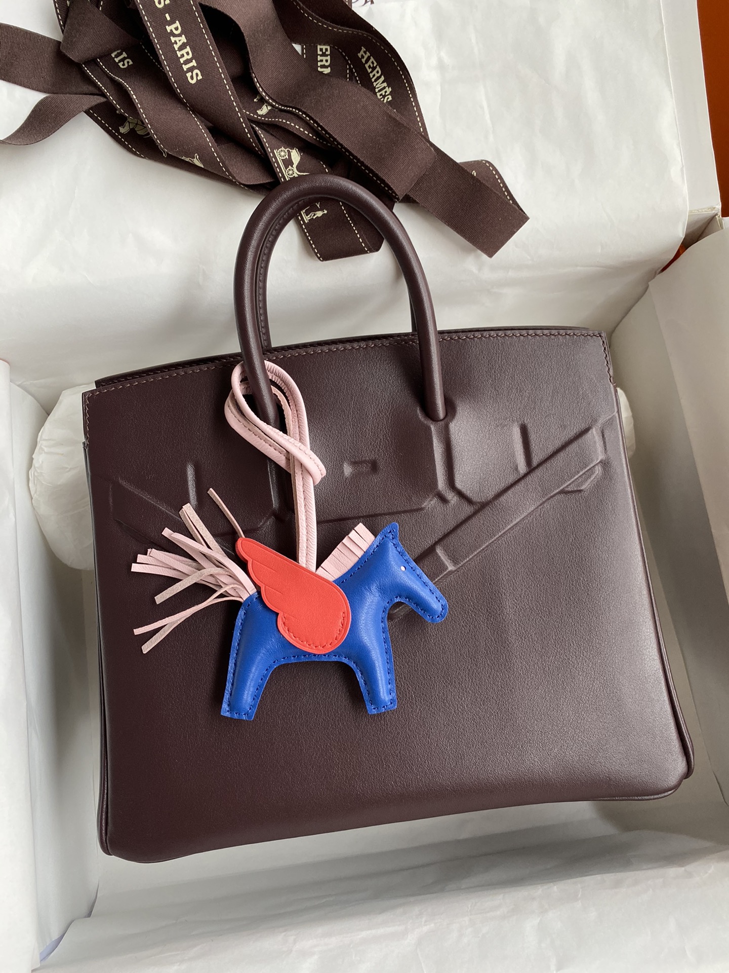 [TOP] HERMES Full Hand Sewn Swift Leather Birkin Shadow 25cm - 5 Colors & SHW