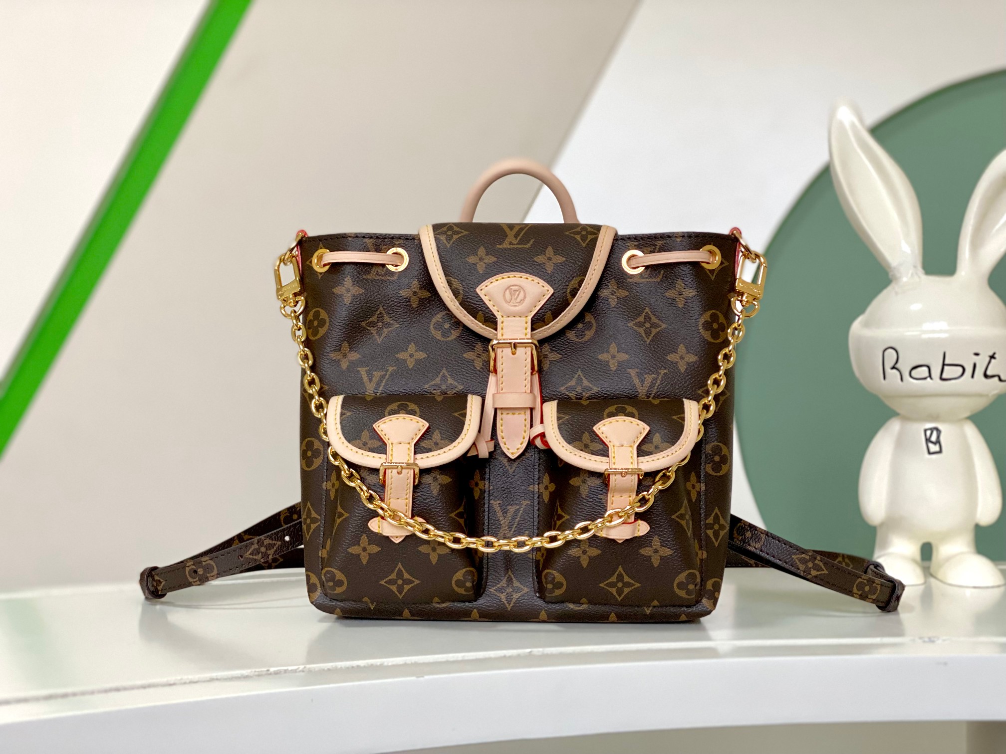 [TOP] Louis Vuitton LV  Backpack Made Of Monogram Canvas Material - 21×23×10CM-Brown