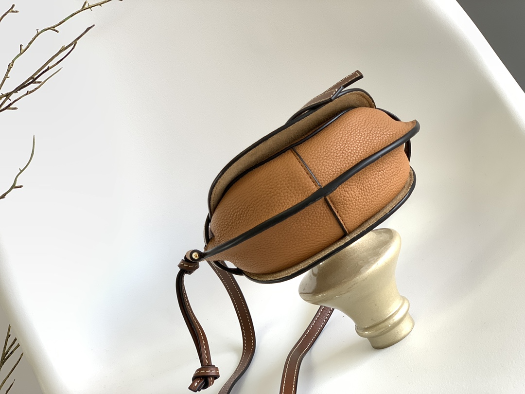 [TOP] LOEWE Gate Bag Mini 15x12.5x8cm/20*19*11.5cm  - Brown