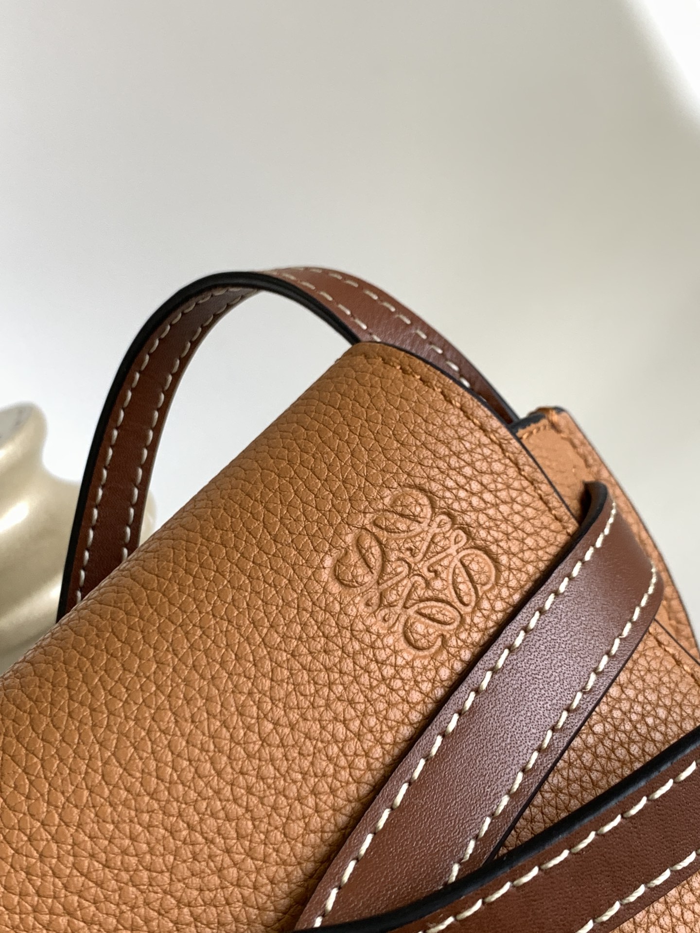 [TOP] LOEWE Gate Bag Mini 15x12.5x8cm/20*19*11.5cm  - Brown