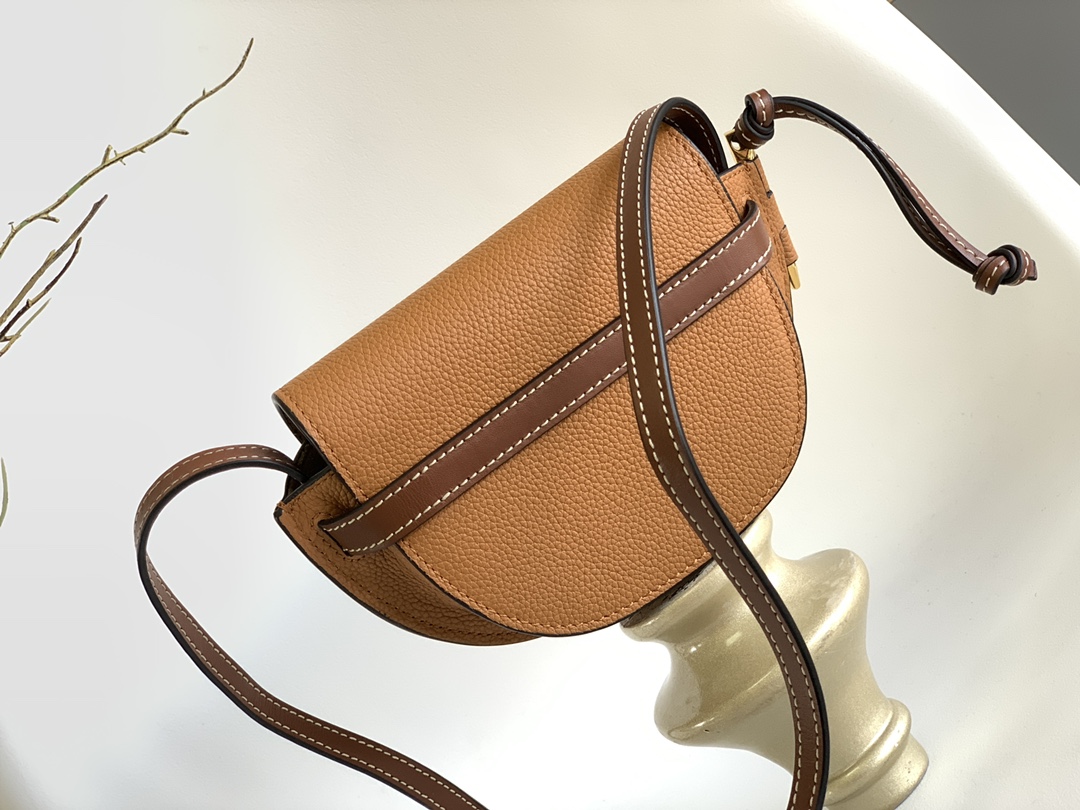 [TOP] LOEWE Gate Bag Mini 15x12.5x8cm/20*19*11.5cm  - Brown