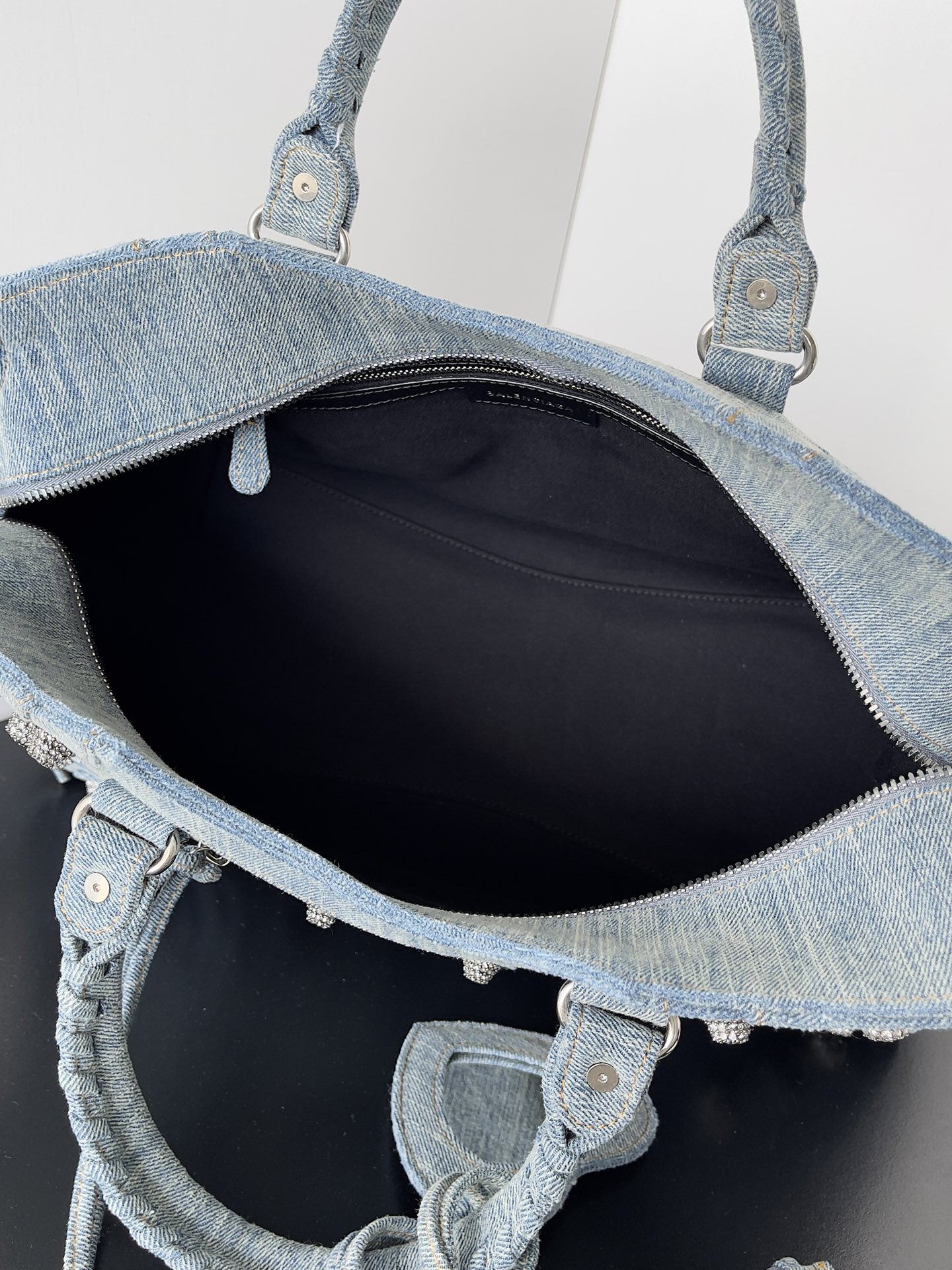 [TOP] BALENCIAGA Le Cagole Bag Motorcycle Bag Denim  39 CM - Denim