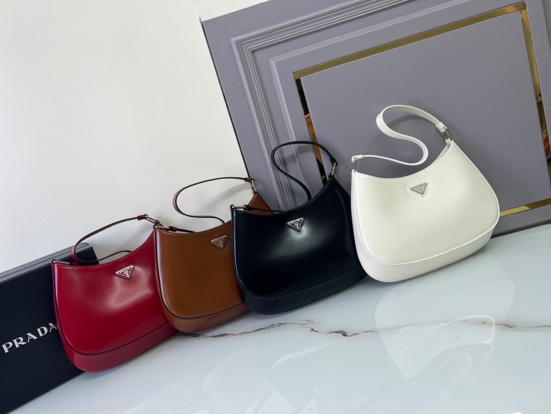 [TOP] PRADA Cleo Bag Leather Large 26.5x15x4cm - 4 Color