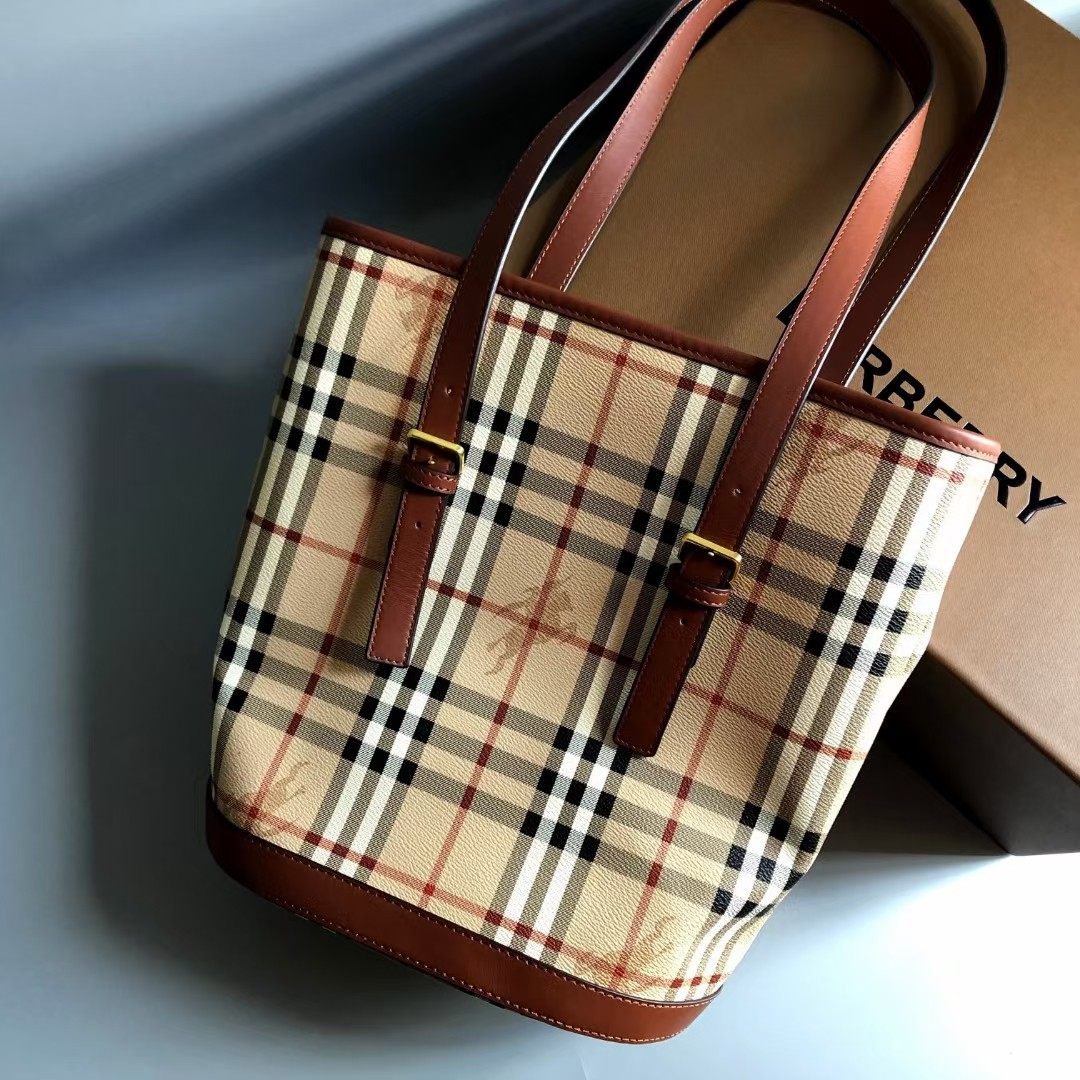 [TOP] BURBERRY Tote Bag 29x17x25cm - Beige