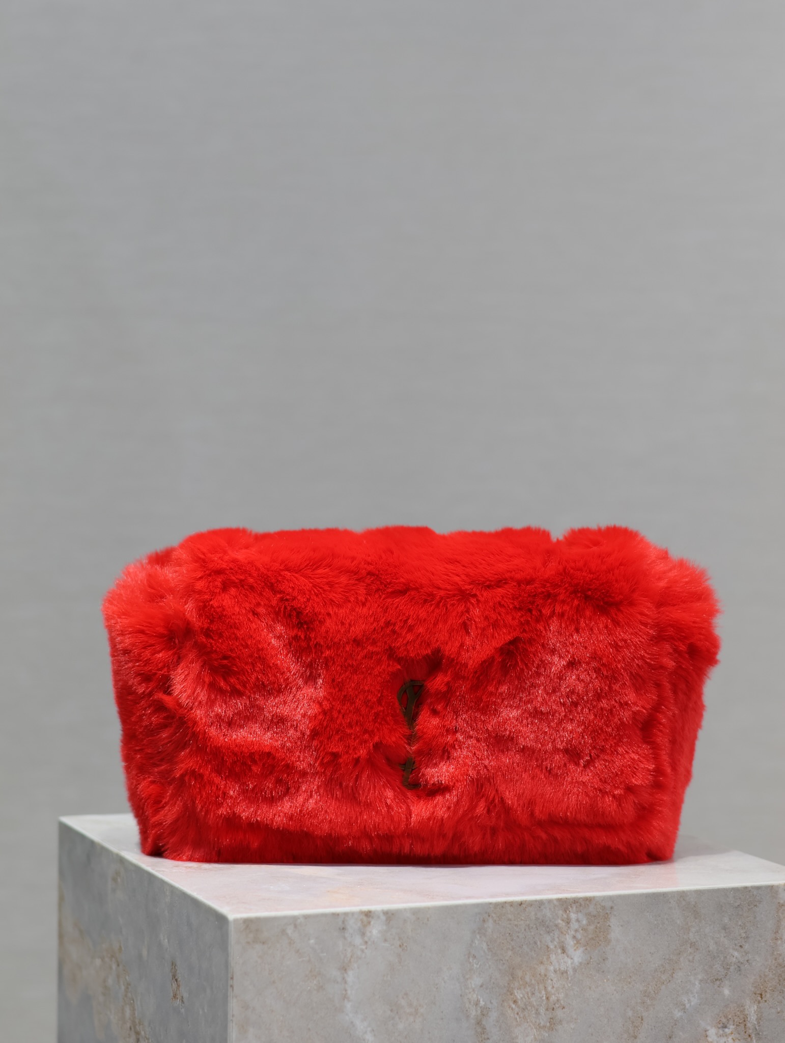 [TOP] Yves Saint Laurent YSL Kate Suede&Rabbit Fur Double-Sided Bag - 22×14×5cm - 3 Colors&GHW