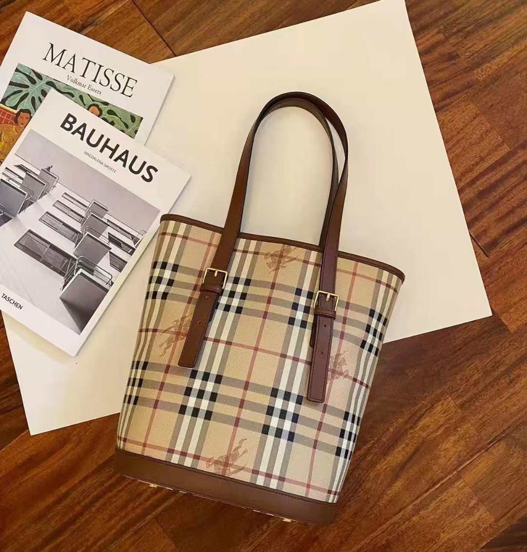 [TOP] BURBERRY Tote Bag 29x17x25cm - Beige