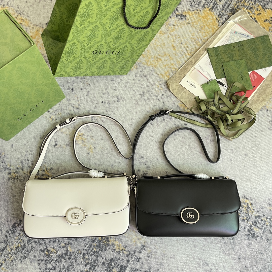 [TOP] GUCCI Leather Handbag/Crossbody Bag 27X15X5CM - 2 Colors