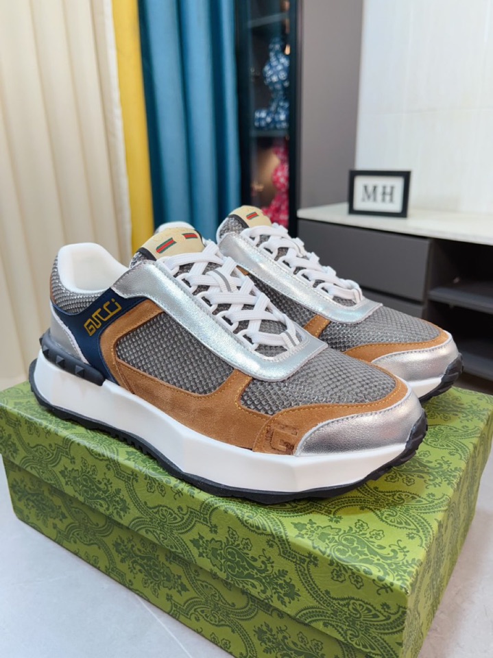 [TOP] GUCCI Men's Fashionable Casual Sports Shoes - 2 Colors