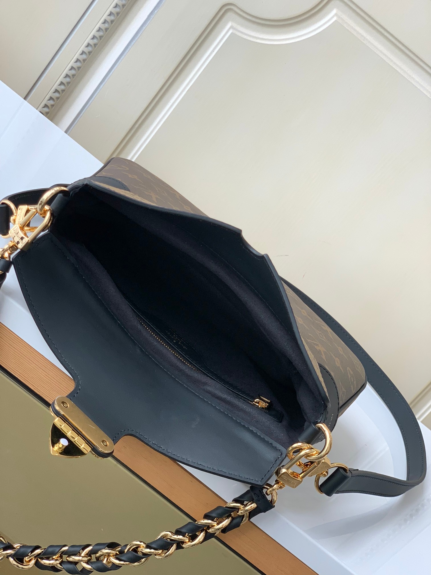 [TOP] Louis Vuitton LV  Made Of Canvas And Leather 29*19*9cm - Black Brown