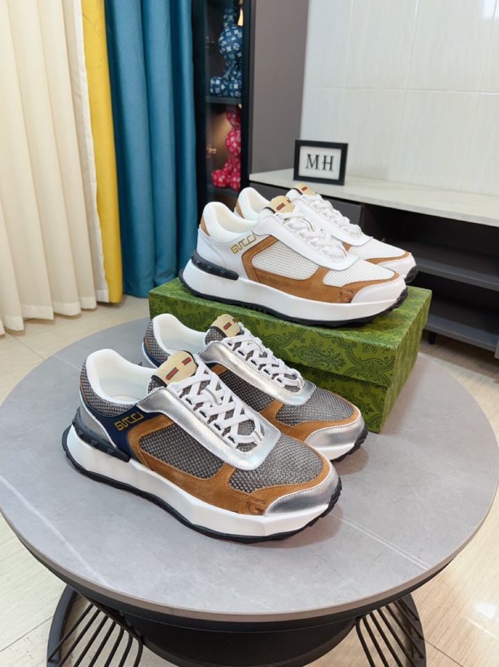 [TOP] GUCCI Men's Fashionable Casual Sports Shoes - 2 Colors