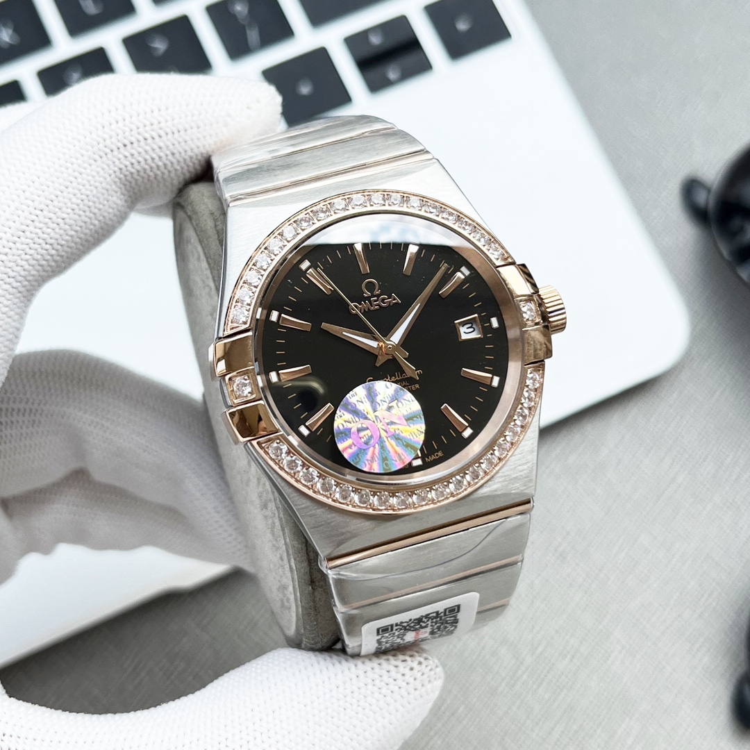 [TOP] OMEGA Sapphire glass mechanical movement 38 x11mm - 3 Colors