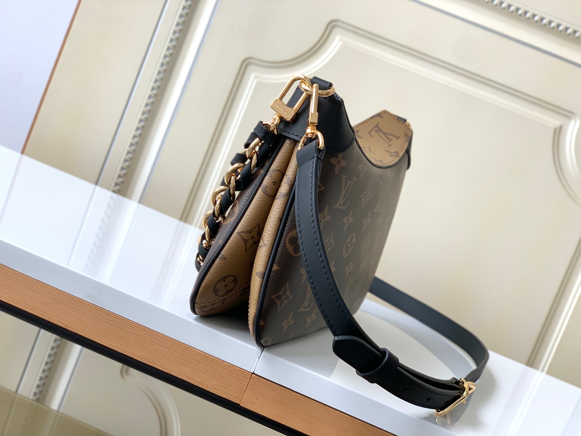 [TOP] Louis Vuitton LV  Made Of Canvas And Leather 29*19*9cm - Black Brown