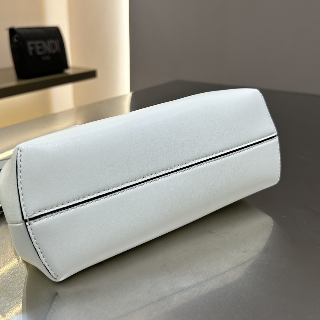 [TOP] FENDI Snake's Skin Small First Bag - White&GHW