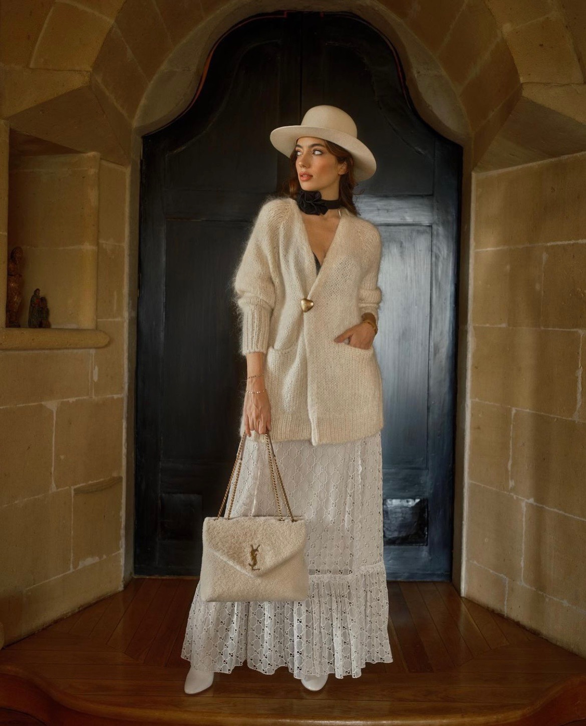 [TOP] Yves Saint Laurent YSL Lamb's Wool LouLou Bags - 3 Sizes