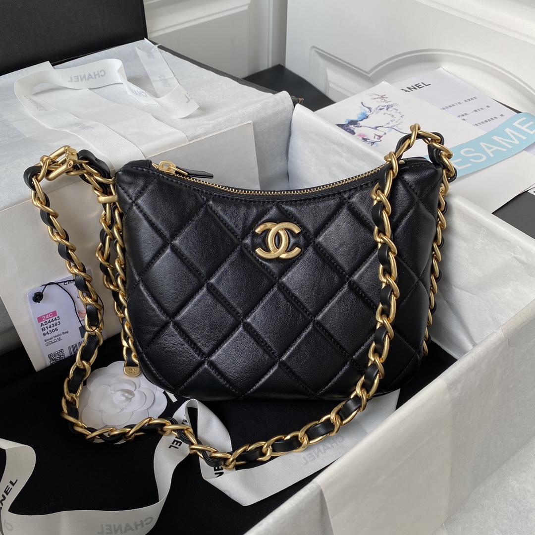 [TOP] CHANEL Leather 23 Khobo Underarm Bag 23×23X6cm - Three Colors&GHW