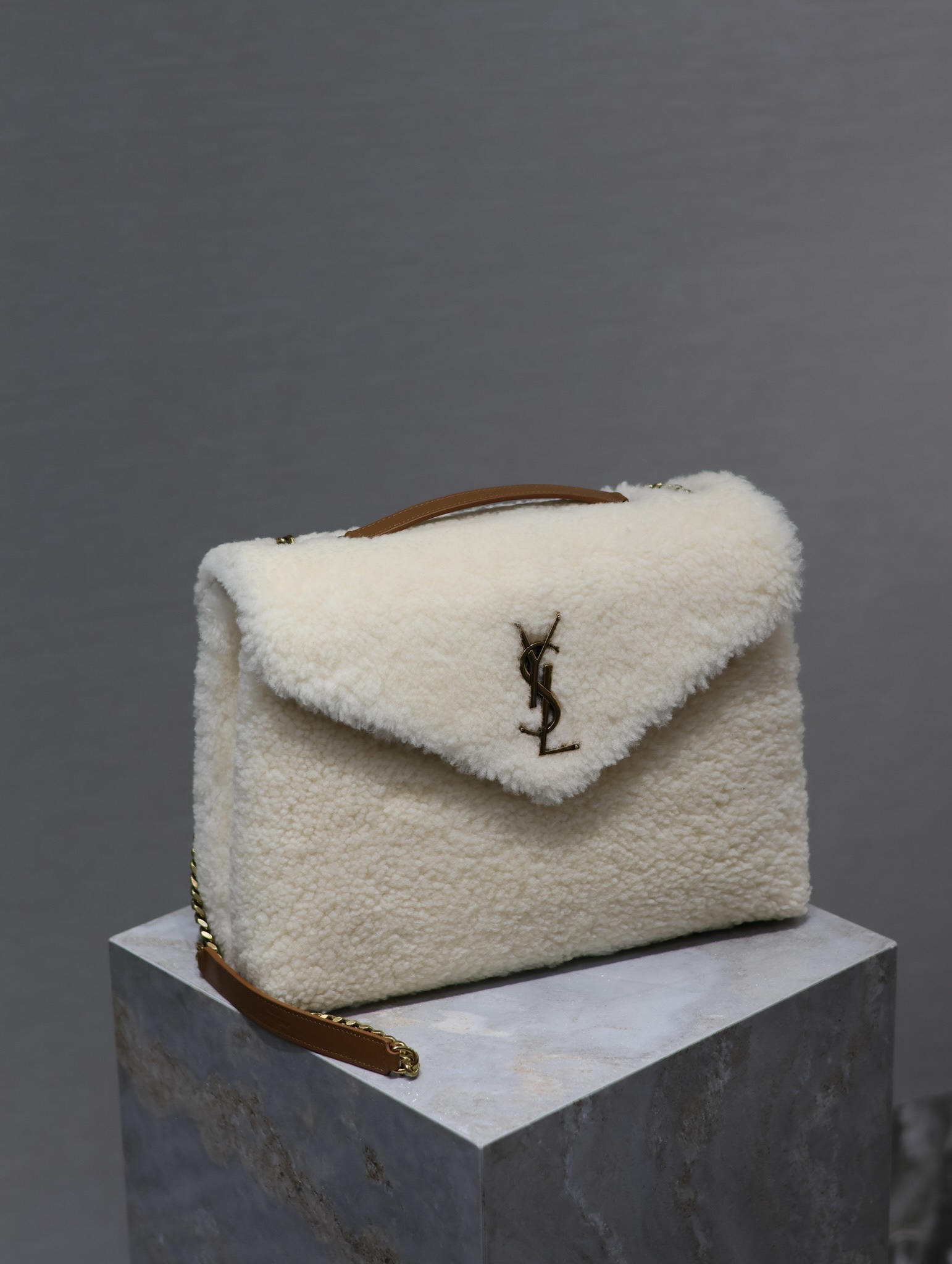[TOP] Yves Saint Laurent YSL Lamb's Wool LouLou Bags - 3 Sizes