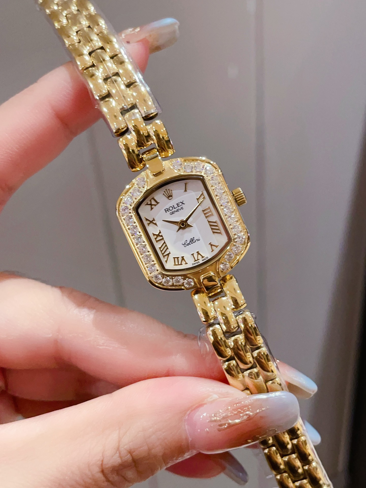 [TOP] ROLEX Gold Diamond Ring Ladies Watch 21 mm - 6 Colors