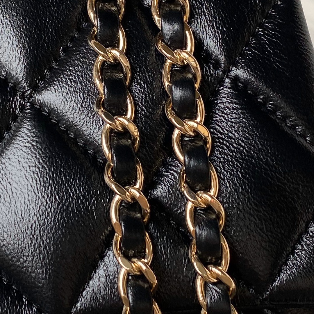 [TOP] CHANEL Oil Wax Handle Flip Pack - 14×20×7cm/18×25×8cm - 4 Colour&GHW