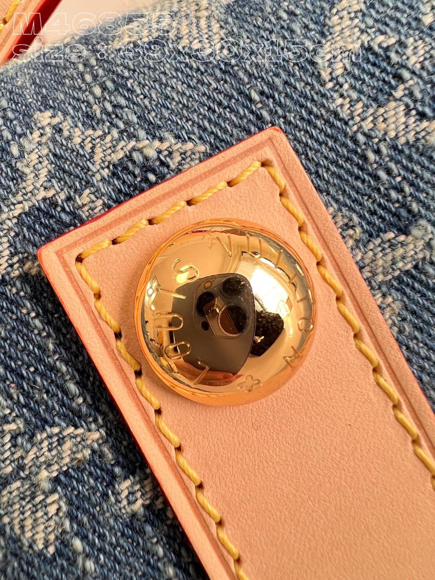 [TOP] Louis Vuitton LV Monogram Canvas And Leather Carryall Bag - 39x30x15cm - Denim Blue