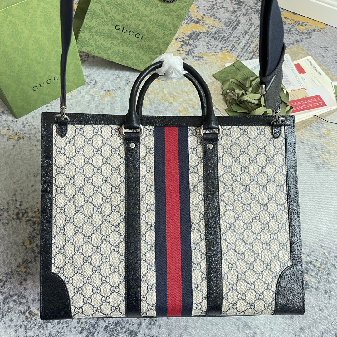 [TOP] GUCCI Leather Tote Bags 43X35X18.5CM - 4 Colour