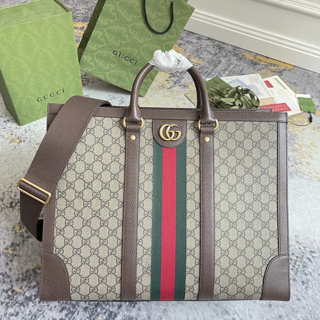 [TOP] GUCCI Leather Tote Bags 43X35X18.5CM - 4 Colour