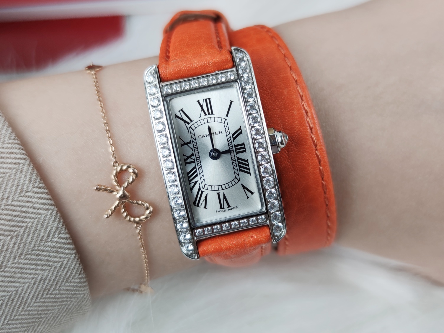 [TOP] Cartier Mini Model Tank Américaine Watch 35 x 19 mm - 5 Colors