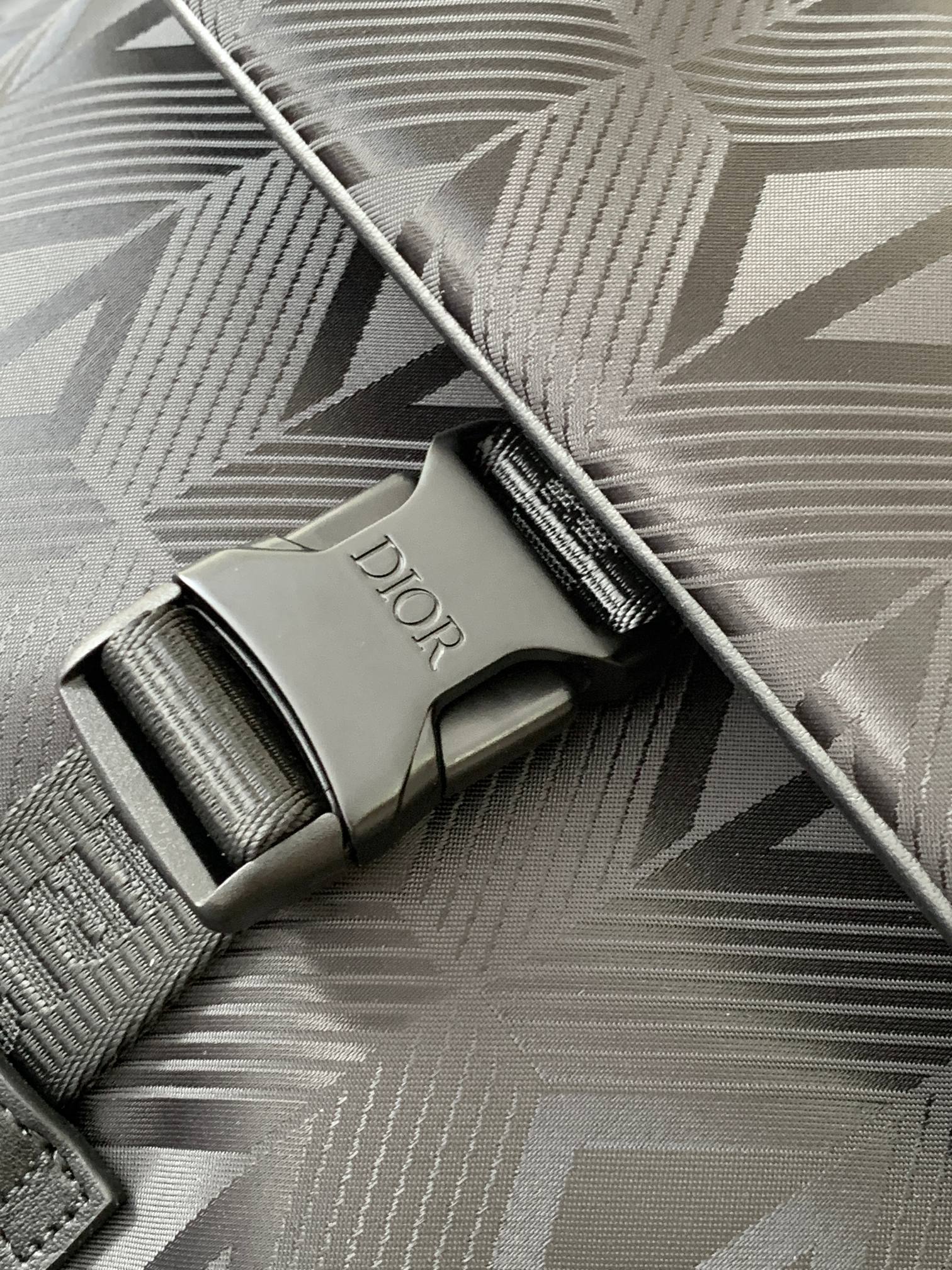 [TOP] Christian Dior Men's Oblique Printed And Cowhide Leather Bag 30×43x15cm - Black