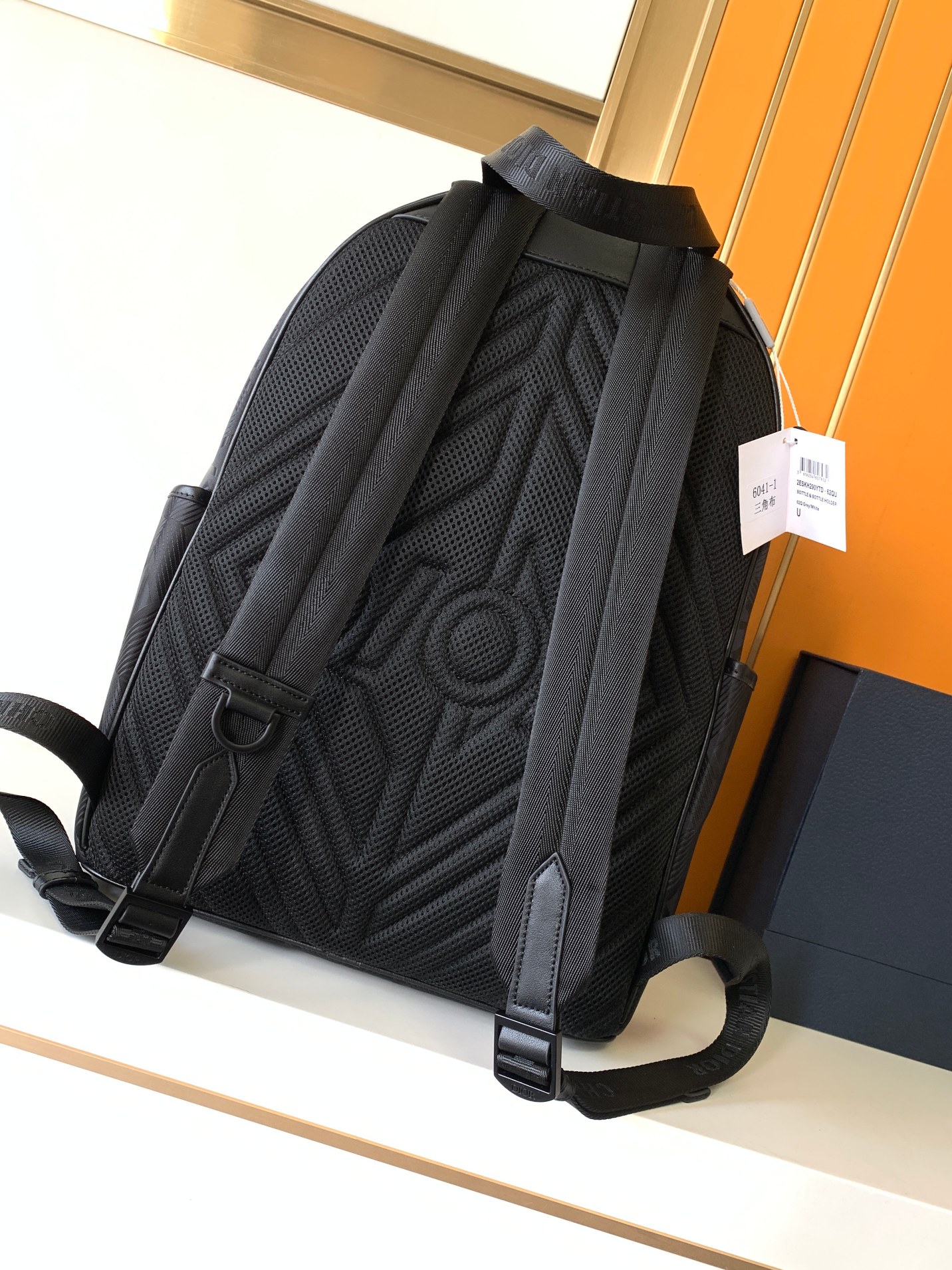 [TOP] Christian Dior Men's Oblique Printed And Cowhide Leather Bag 30×43x15cm - Black