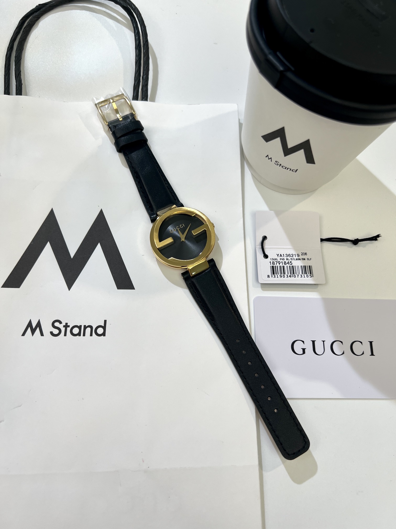[TOP] GUCCI Swiss Quartz Movement Watches 37mm - Black
