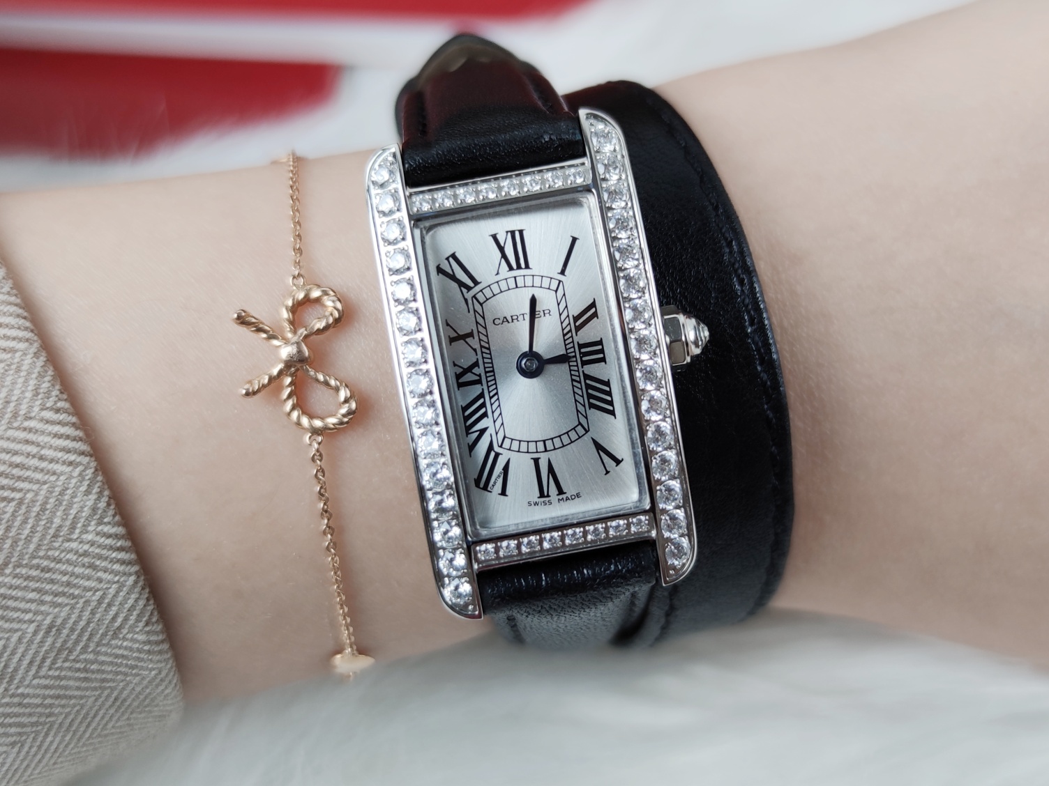 [TOP] Cartier Mini Model Tank Américaine Watch 35 x 19 mm - 5 Colors