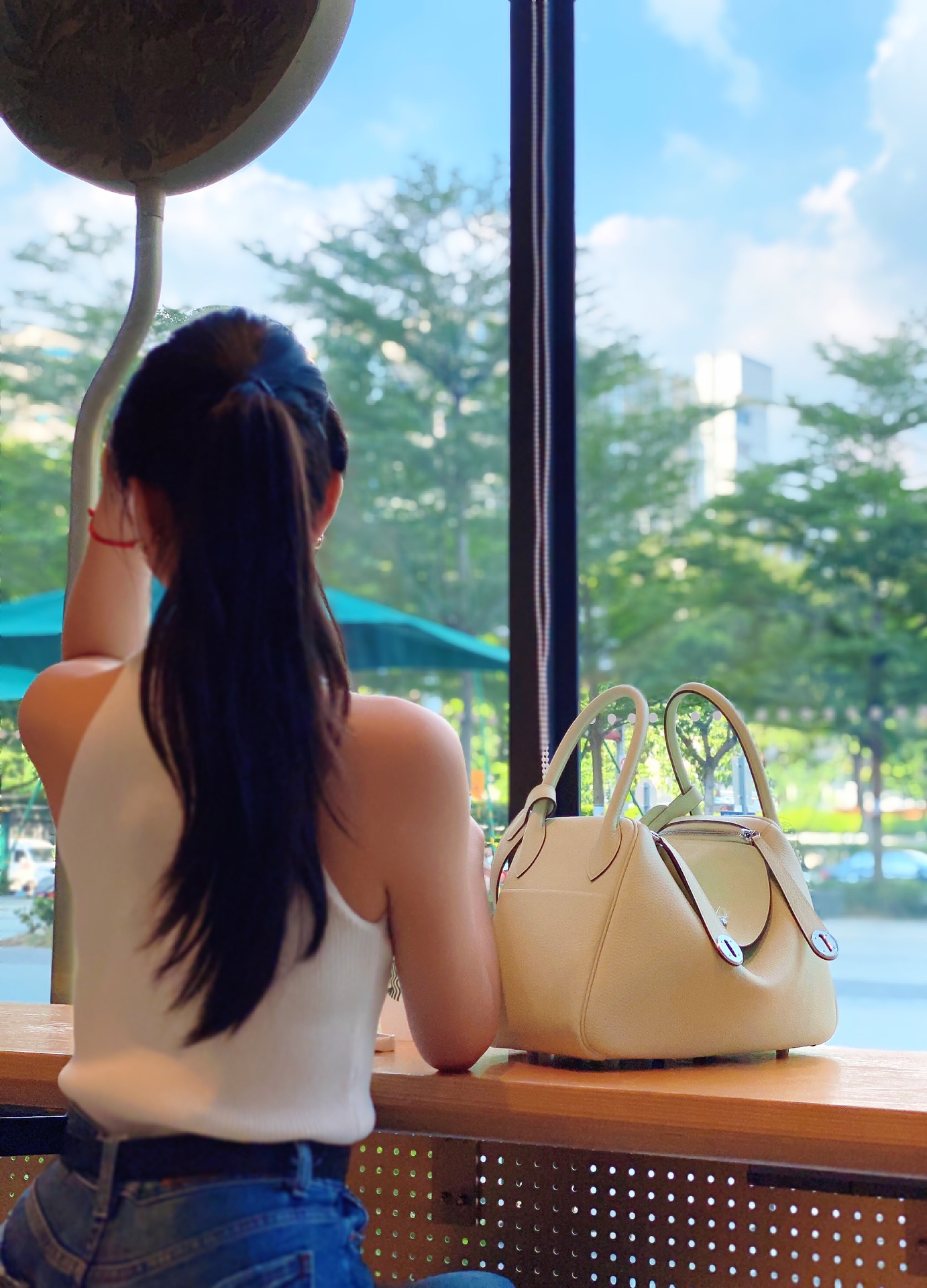 [TOP] HERMES Swift Leather Lindy Bags 26cm/30cm - Bubble Green&SHW