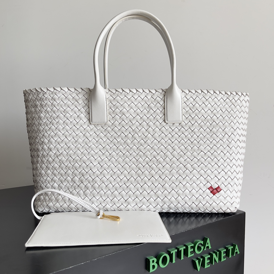 [TOP] Bottega Veneta BV Large Cabat Bags 51*18*28 cm - White